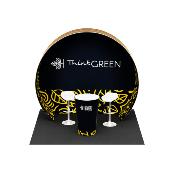 Stand Amazonas 3x3m com estrutura modular, túnel 3D e design personalizável. Ideal para criar percursos imersivos em feiras e eventos. Aluguer disponível.