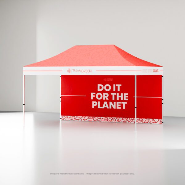 Tenda 3×4,5 Personalizada com lateral