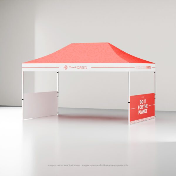 Tenda 3×4,5 Personalizada com meias laterais